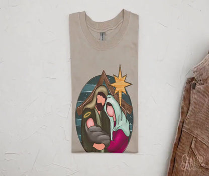 Nativity Christmas Sublimation Design PNG Digital Download Printable Mary Joseph Baby Jesus Christian Christmas the Reason for the Season