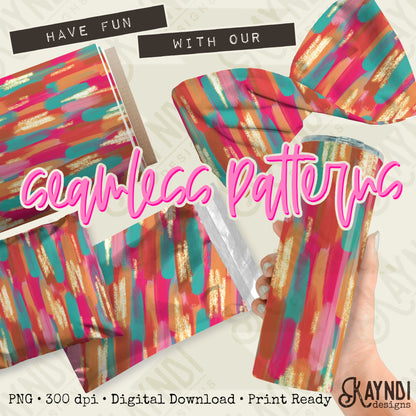 Brushstrokes 6 Seamless Sparkle Pattern Sublimation Design PNG Digital Download Printable Seamless Paper Brush