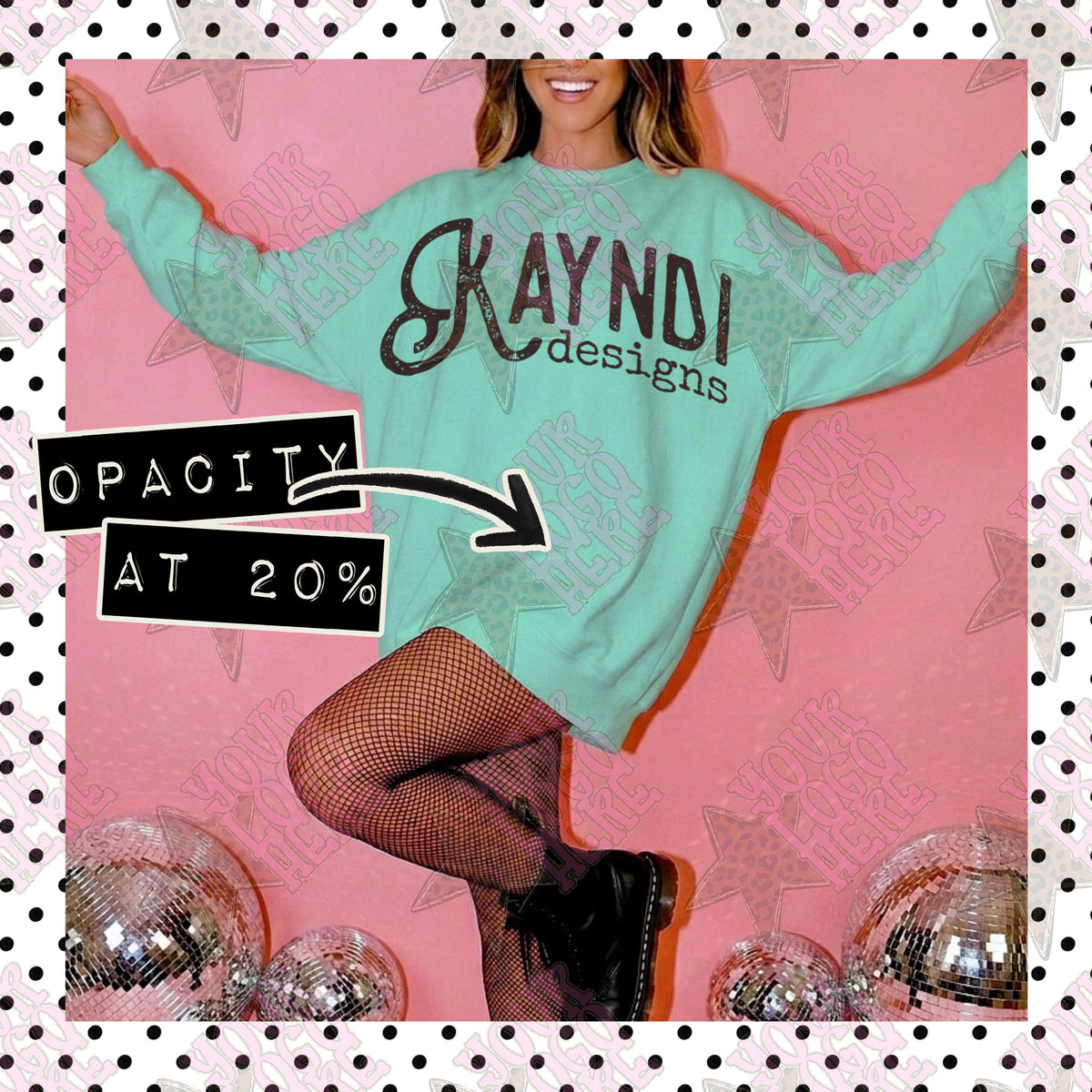 Custom Seamless Watermark for your shop
