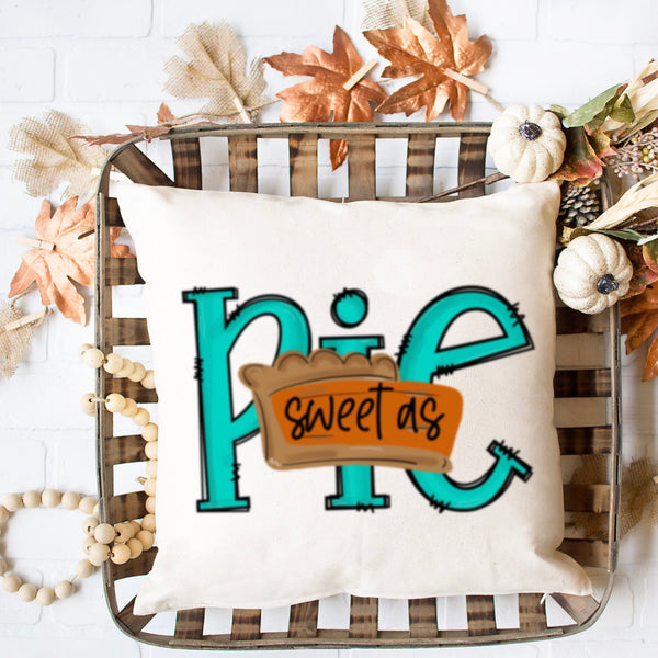 Sweet As Pie Sublimation Design PNG Digital Download Thanksgiving Pumpkin Pie DTG Printable Crafts Doodle