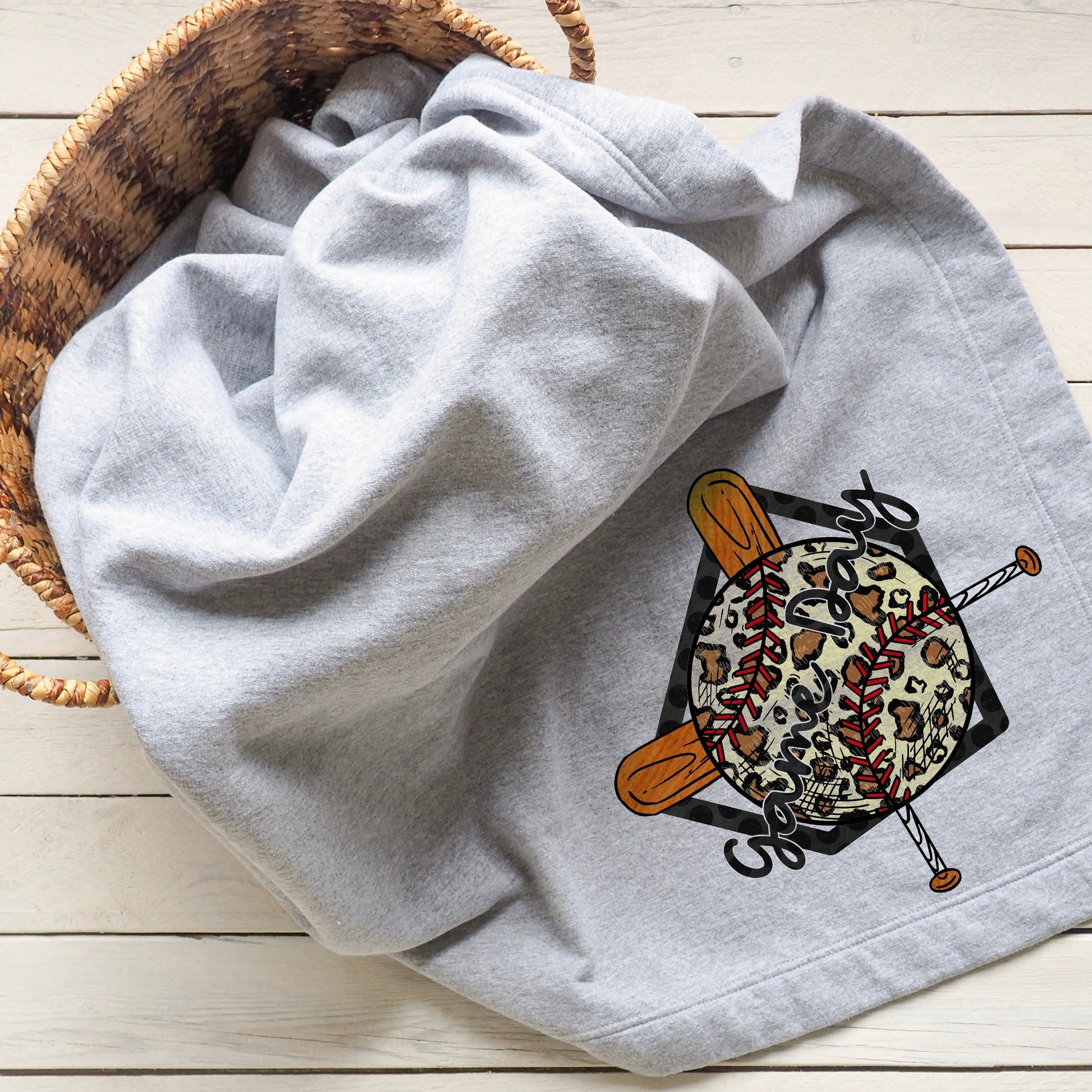 Leopard Baseball Game Day Design Sublimation Printable PNG Digital Download Cute Doodle Cheetah Print Polka Dots Baseball Bat Home Plate