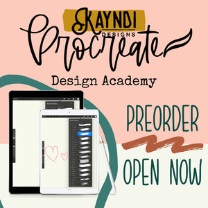 KayndiDesigns Procreate Design Academy - PRE-ORDER