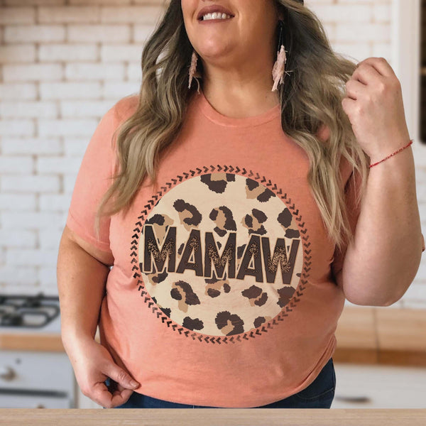 Mamaw Sublimation Design PNG Digital Download Printable Leopard Mothers Day Mama Mini Cheetah Mom Momma Aunt Grandma Granddaughter Niece