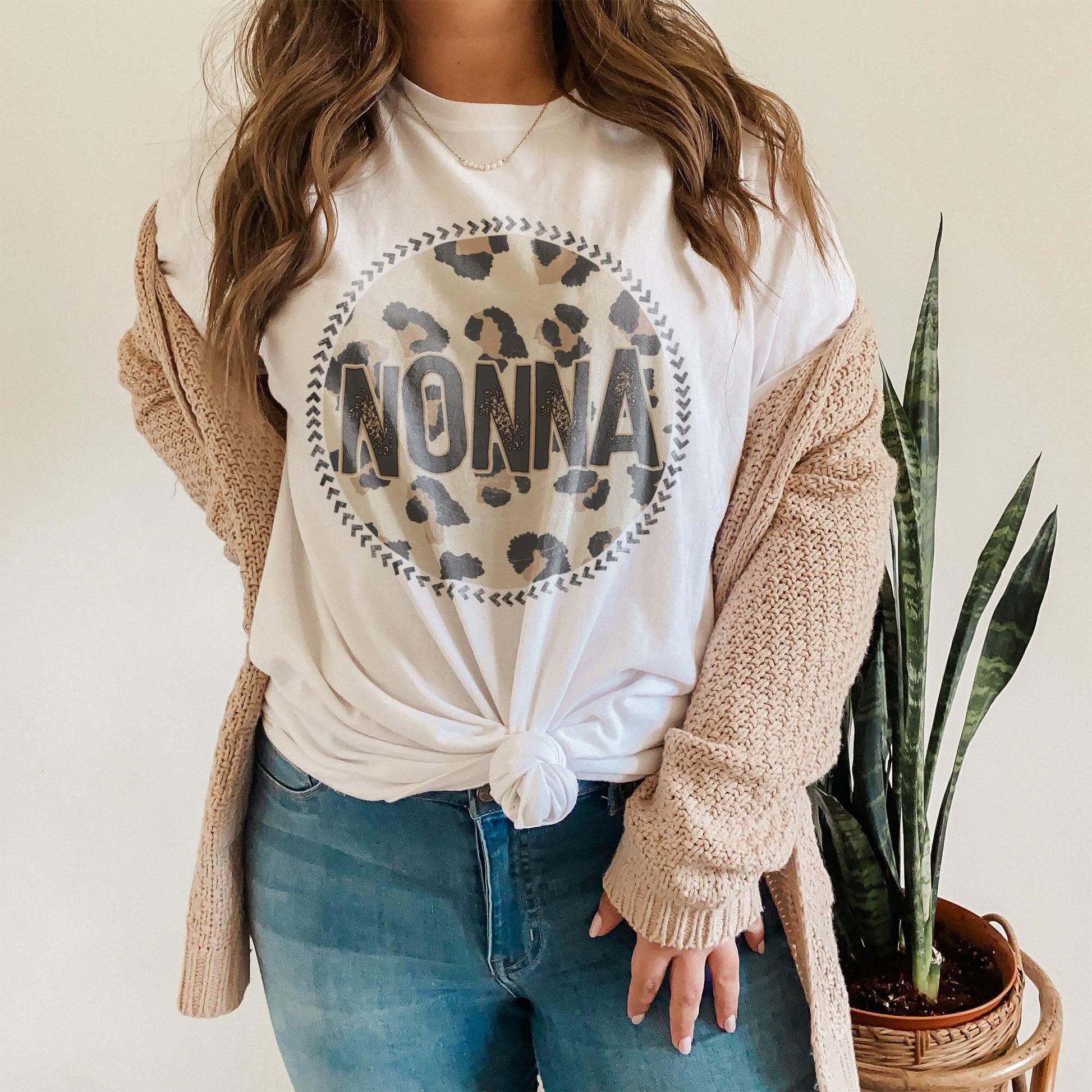 Nonna Sublimation Design PNG Digital Download Printable Leopard Mothers Day Mama Mini Cheetah Mom Momma Aunt Grandma Granddaughter Niece