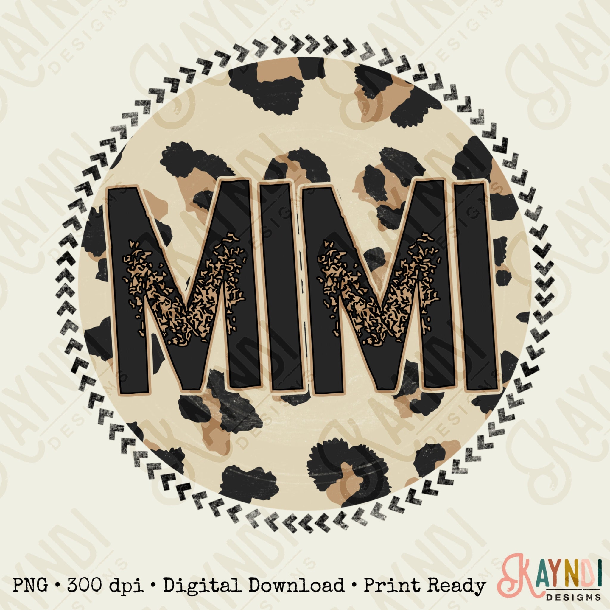 Mimi Sublimation Design PNG Digital Download Printable Leopard Mothers Day Mama Mini Cheetah Mom Momma Aunt Grandma Granddaughter Niece