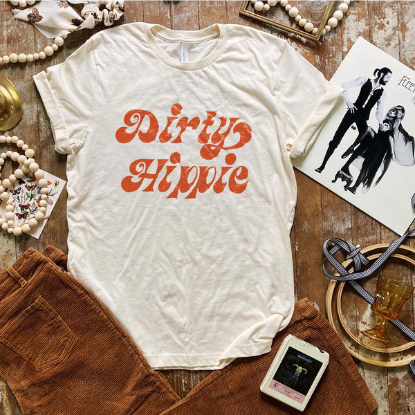 Dirty Hippie Sublimation Design PNG Digital Download Printable Boho Retro Groovy Western 60's 70's Festival