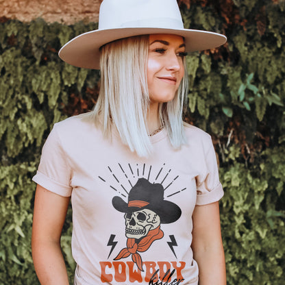 Cowboy Killer Sublimation Design PNG Digital Download Printable Western Cowgirl Desert Skeleton Skull Retro Groovy 90's Ranch Rodeo