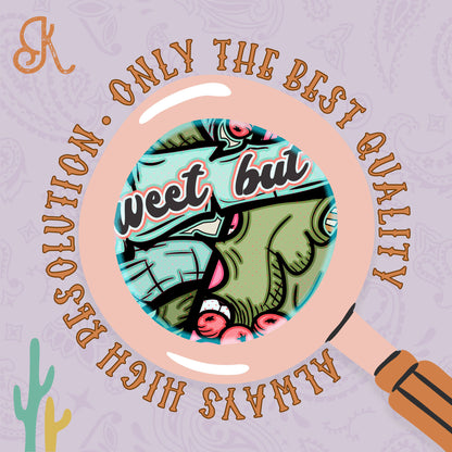 Sweet But a Little Twisted Sublimation Design PNG Digital Download Printable Christmas Candy Cane Pink Retro Groovy Santa Humor Holly Jolly