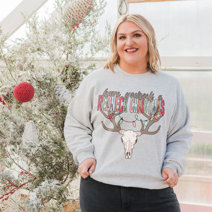 Have Yourself a Redneck Christmas Sublimation Design PNG Digital Download Printable Christmas Lights Reindeer Deer Skull Country Southern