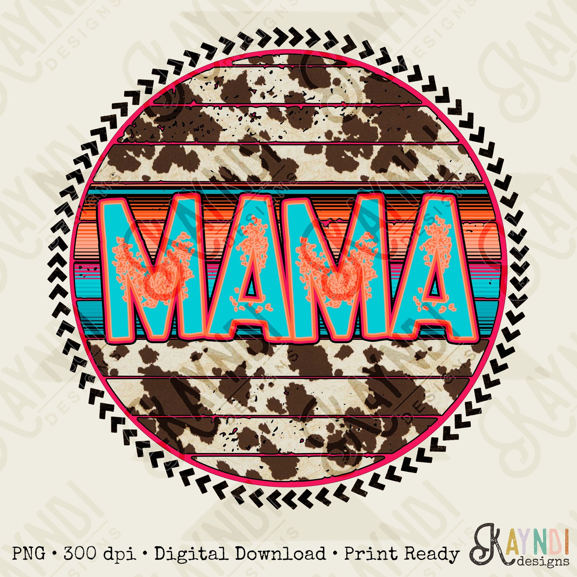 Mama Leopard Serape Sublimation Design PNG Digital Download Printable Leopard Mothers Day Mama Mini Cheetah Mom Momma Western Cow Print