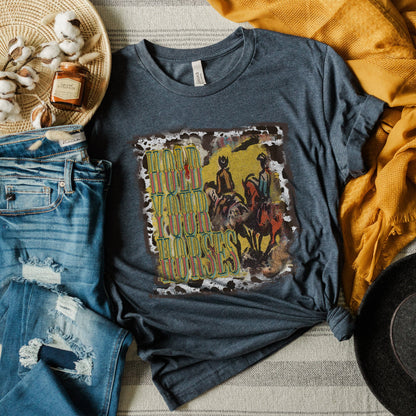 Hold Your Horses Sublimation Design PNG Digital Download Printable Cowboy Western Country Southern Cow Print Cowhide Vintage Retro Rodeo