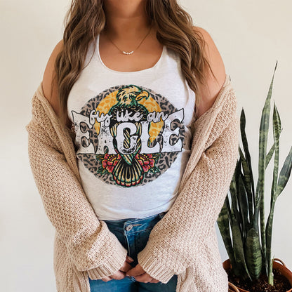 Fly Like an Eagle Sublimation Design PNG Digital Download Printable Retro Vintage Leopard 90s Music Band Rock Grunge Tattoo Bird 80s