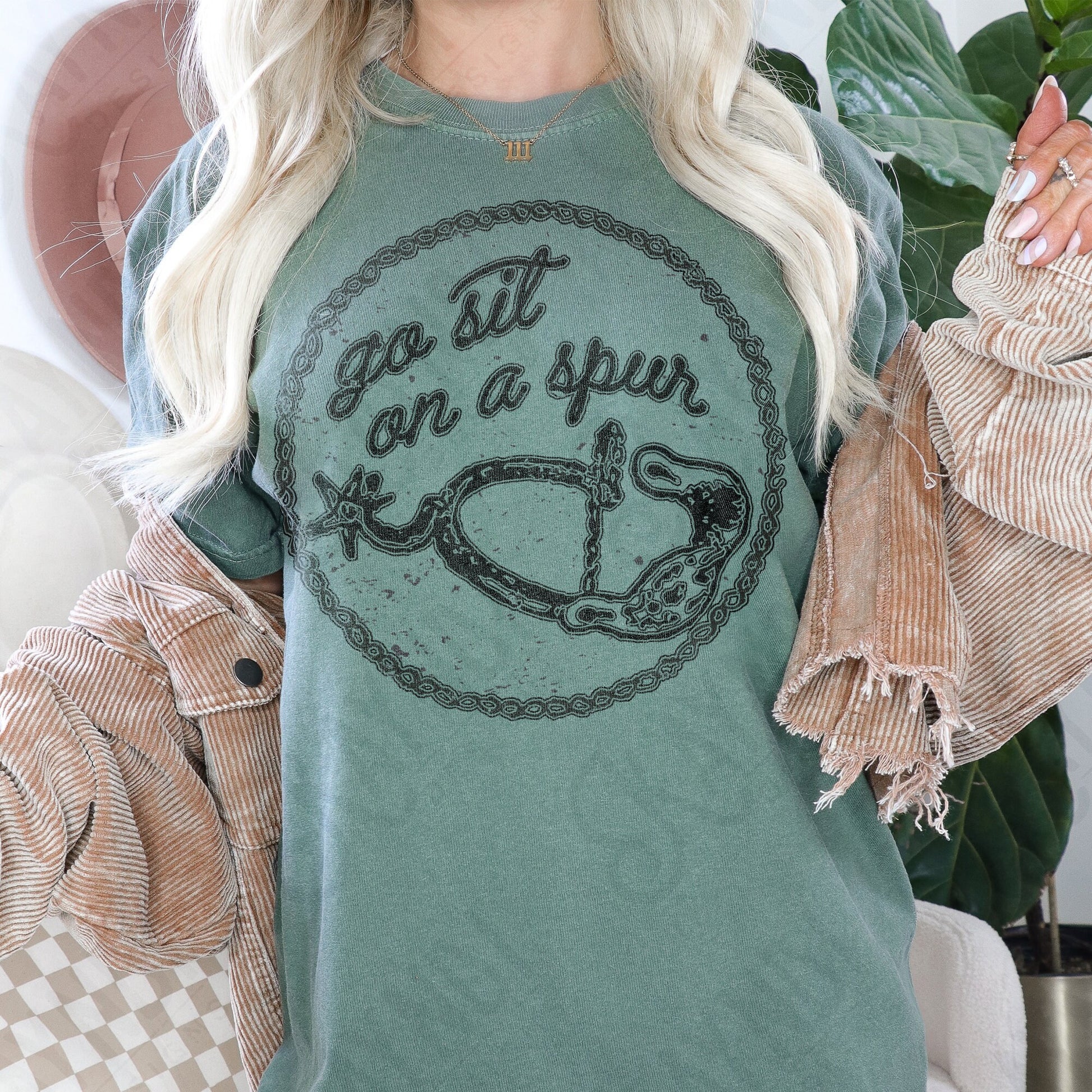 Go Sit On A Spur Single Color | Western Sublimation Design PNG Digital Download Printable