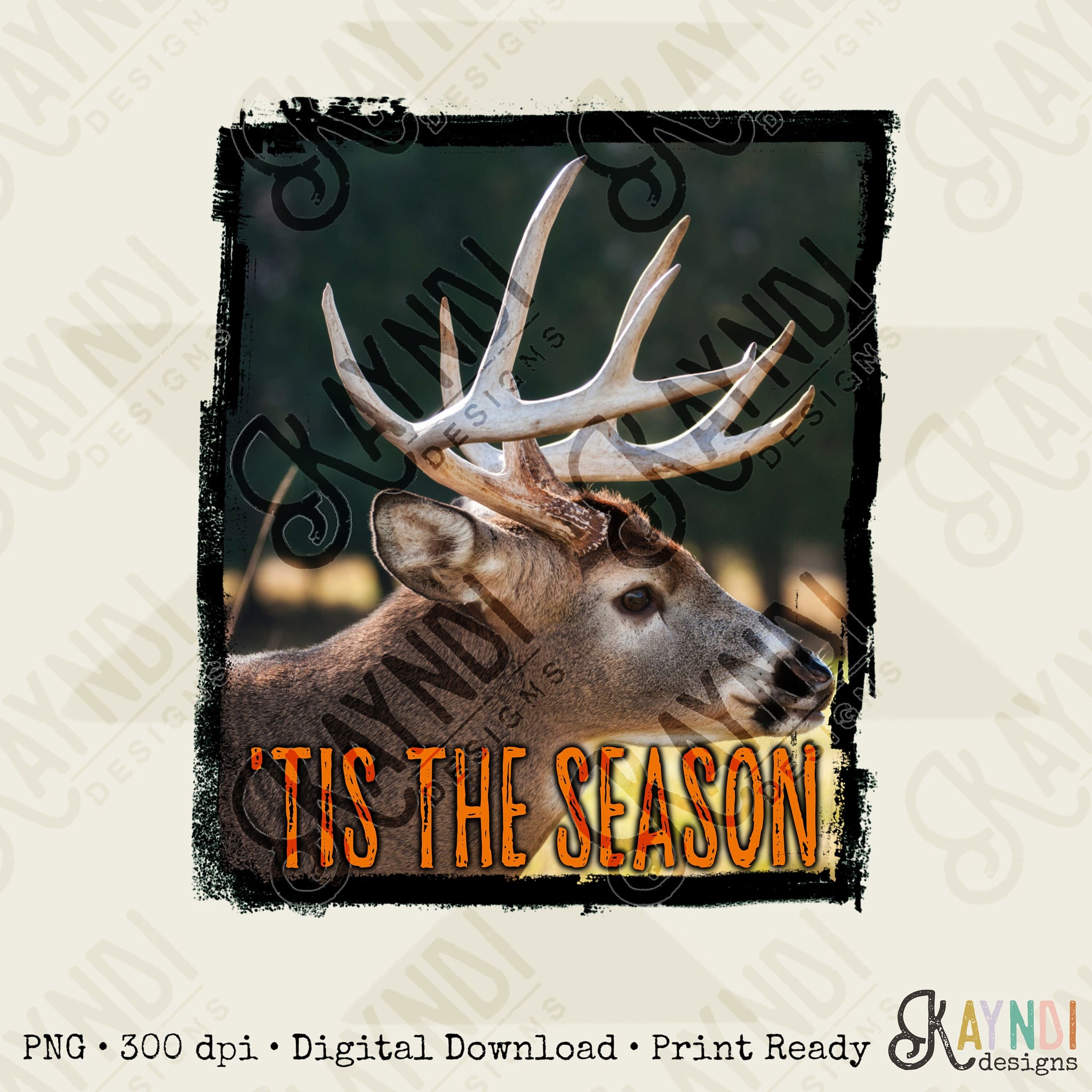 Tis The Season Deer Season Hunting Season Men’s Sublimation Design Png Digital Download Camouflage Manly Men’s Shirt Design DTG Printing