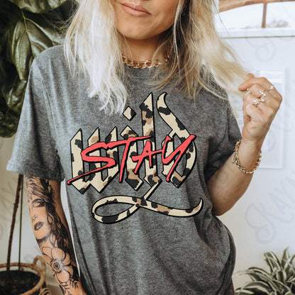 Stay Wild Sublimation Design PNG Digital Download Printable