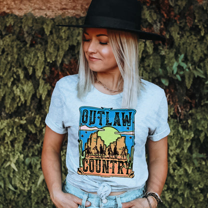 Outlaw Country Sublimation Design PNG Digital Download Printable