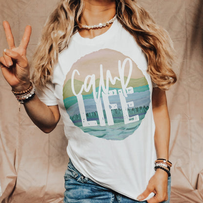 Camp Life Sublimation Design PNG Digital Download Printable