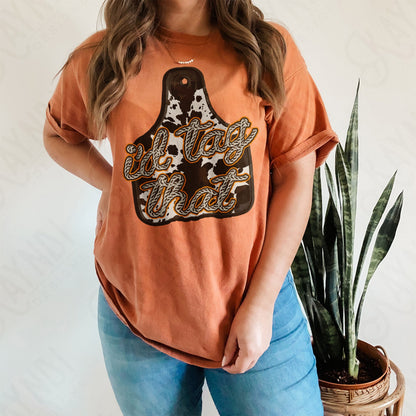I'd Tag That Sublimation Design PNG Digital Download Printable