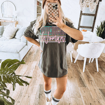 American Woman Sublimation Design PNG Digital Download Printable