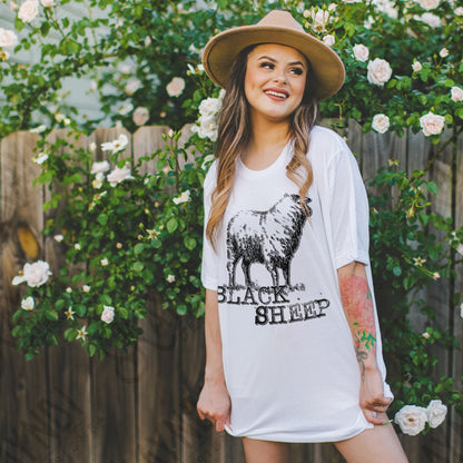 Black Sheep Sublimation Design PNG Digital Download Printable