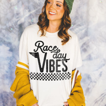 Race Day Vibes Sublimation Design PNG Digital Download Printable