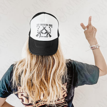 Let Freedom Ring Your Ears Sublimation Design PNG Digital Download Printable 2A Guys Mens Southern Country Single Color