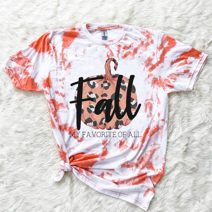 Fall My Favorite Of All Sublimation Design PNG Digital Download Printable Leopard Pumpkin Mama Autumn Cheetah Watercolor Happy Fall
