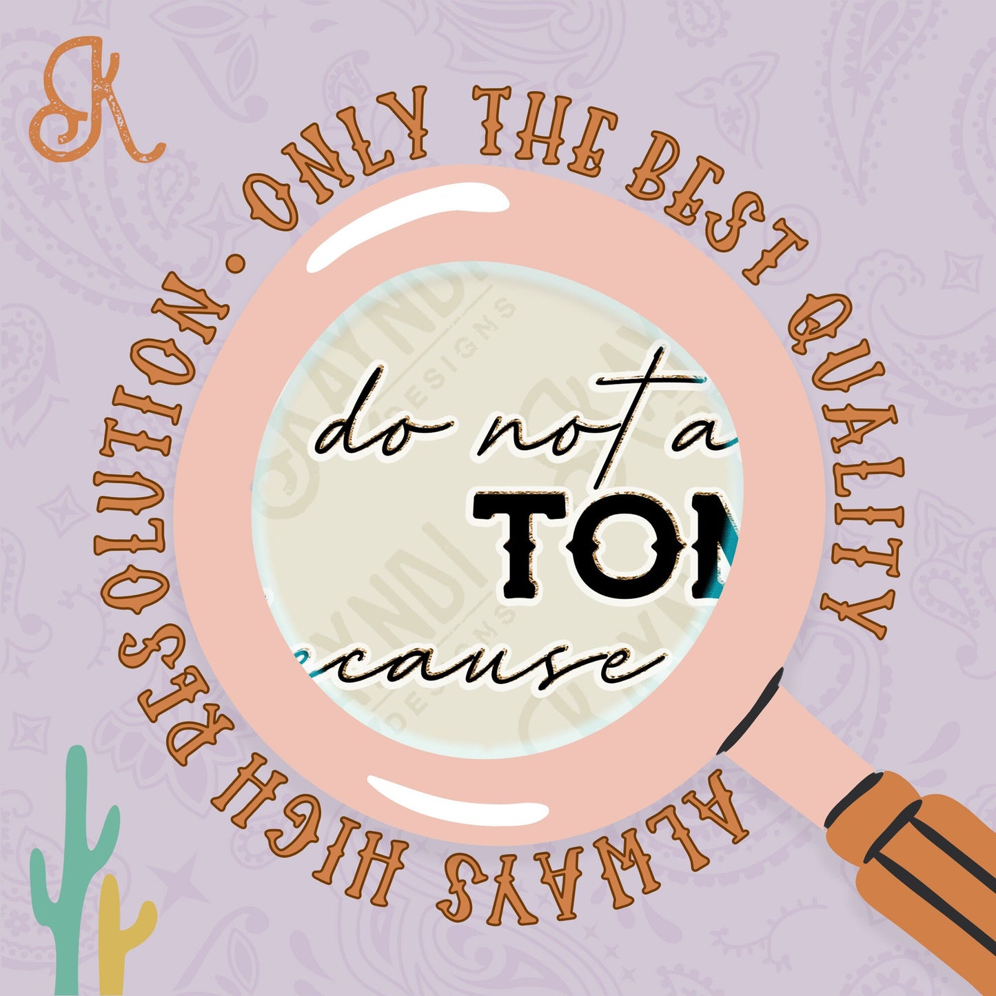 I Do Not And Will Not Fear Tomorrow Sublimation Design PNG Digital Download Printable Steer Skull Turquoise Desert Cactus Southern Country