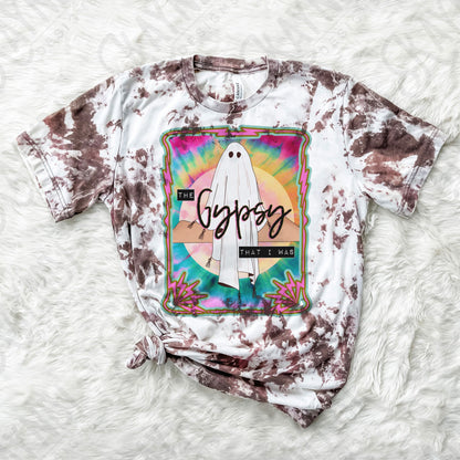 The Gypsy That I Was Sublimation Design PNG Digital Download Printable Tie Dye Hippie Ghost Retro Groovy 70s 60s Rock Boho Halloween spooky