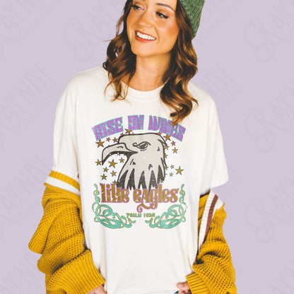 Rise on Wings Like Eagles Sublimation Design PNG Digital Download Printable