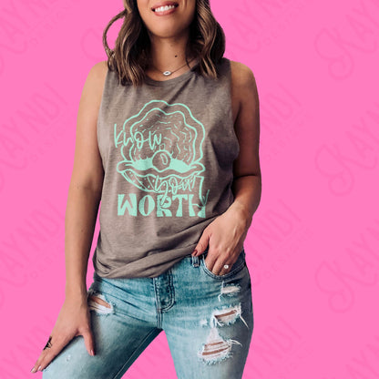 Know Your Worth Single Color Sublimation Design PNG Digital Download Printable