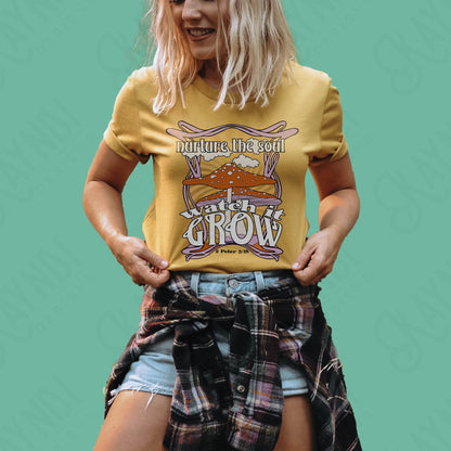Nurture Your Soul Watch it Grow Sublimation Design PNG Digital Download Printable